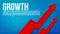 Creative vector illustration 3d arrow financial growth, graphic grow banner background. Art design business presentation