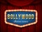 Creative vector illustration of bollywood cinema background. Art design indian movie, cinematography, theater banner or