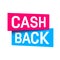 Creative vector illustration of cash back, cashback return, money refund tag isolated on background. Art design sticker