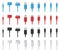 Creative vector illustration of cellphone usb charging plugs cable isolated on transparent background. Art design smart