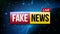 Creative vector illustration of fake news live broadcasting television screen isolated on transparent background. Art