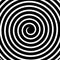 Creative vector illustration of hypnotic psychedelic spiral. Art design radial rays, twirl, twisted, sunburst, vortex
