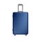 Creative vector illustration of realistic large polycarbonate travel plastic suitcase with wheels isolated on transparent backgrou