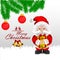 Creative vector illustration of santa clous for merry christmas on white background