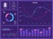 Creative vector illustration of web dashboard infographic template. Art design annual statistics graphs. Abstract