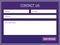 Creative vector illustration of web site registration or login contact form isolated on background. UI and UX art design