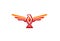 Creative Vibrant Orange Eagle Design Logo