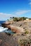 Creative view over the Atlantic Ocean and the coast of Tenerife