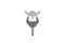 Creative Vikings Helmet Beard Head Logo