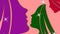 creative women\\\'s face illustration for women\\\'s day, beauty parlour