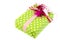 Creative wrapped green present