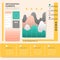 Creative yellow infographics design