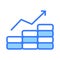 Creatively designed icon of money growth, trendy icon of business growth