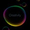 Creativity abstract background with speech bubble