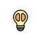 Creativity, bulb, brain icon. Simple color with outline vector elements of innovations icons for ui and ux, website or mobile
