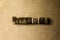 CREATIVITY - close-up of grungy vintage typeset word on metal backdrop