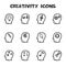 Creativity icons