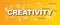 Creativity vector trendy banner