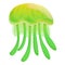 Creature jellyfish icon, cartoon style
