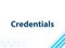 Credentials Modern Flat Design Blue Abstract Background