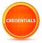 Credentials Natural Orange Round Button