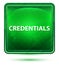 Credentials Neon Light Green Square Button