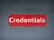 Credentials Red Banner Abstract Background