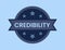 Credibility Badge vector illustration, Credibility Stamp