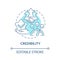 Credibility blue concept icon