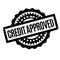 Credit Approved rubber stamp