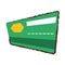 Credit card bank green color sketch
