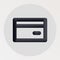 Credit card blended bold black line icon