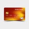 Credit card desing. Mix orange and yellow colour. And inspiration from abstract.