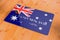 Credit card with flag of Australia 3d