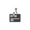 Credit card fraud vector icon