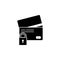 credit card lock icon. Element of web icon for mobile concept and web apps. Glyph credit card lock icon can be used for web and