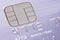 Credit card with micro chip