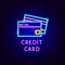 Credit Card Neon Label