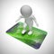 Credit card payments icon shows retail finance - 3d illustration