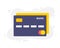 Credit card. Single flat icon on white background. Vector illustration.Credit card. Online payment. Cash withdrawal