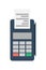 Credit card terminal vector icon