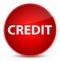 Credit elegant red round button