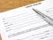 Credit Inquiry Form On Desk