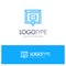 Credit, Internet, Loan, Money, Online Blue outLine Logo with place for tagline