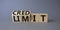 Credit and limit symbol. Turned wooden cubes with words credit and limit. Beautiful grey background. Business and Credit limit