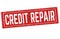 Credit repair sign or stamp