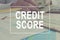 Credit score concept. Manager is working.