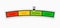 Credit score rating scale. Scoring indicator. Loan history graphs. Vector illustration on white background