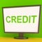 Credit Screen Shows Finance Debt Or Loan