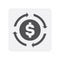 Creditworthiness icon with currency sign